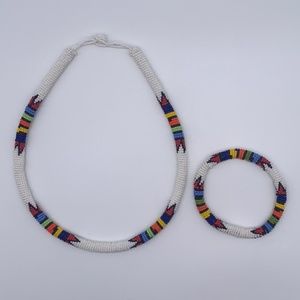 Handmade Beaded Necklace and Bracelet SET